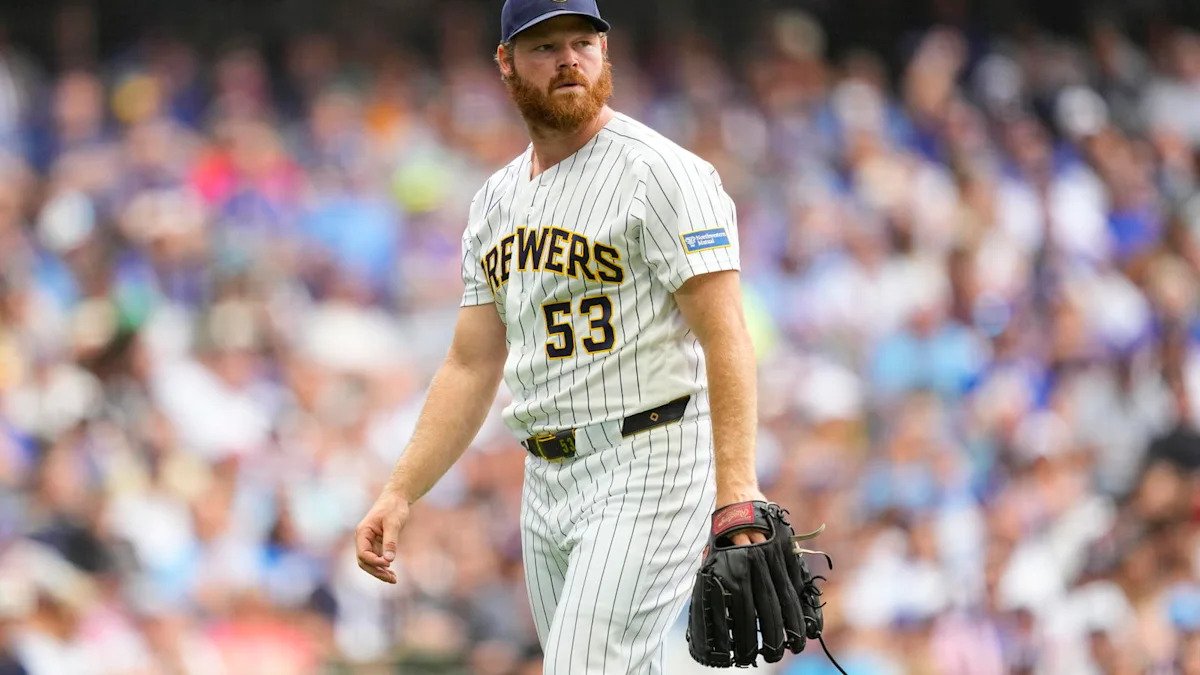 Brandon Woodruff in a Milwaukee Brewers uniform. File photograph.